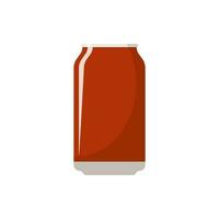 un soda boisson dans Plastique et aluminium emballage. pétillant l'eau avec différent les saveurs. embouteillée boire, vitamine jus, pétillant ou Naturel l'eau dans réservoirs. vecteur illustration.