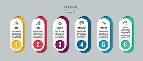 modèle d'entreprise infographique avec conception d'étape ou d'option. vecteur