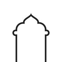 musulman icône vecteur illustration conception modèle