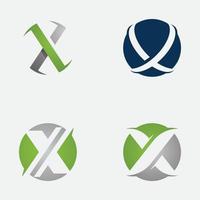 lettre x conception de vecteur icône logo