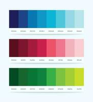 Couleur palette vecteur avec Couleur codes