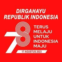 république de Indonésie conception, exclusif conception vecteur. vecteur