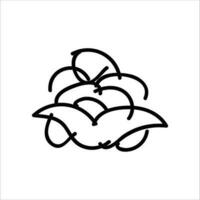 fleur illustration avec isolé dessiné à la main style sur une blanc arrière-plan, adapté pour les enfants à dessiner abstrait illustrations. vecteur