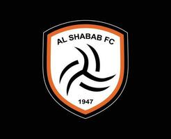 Al chabab club symbole logo saoudien Saoudite Football abstrait conception vecteur illustration avec noir Contexte