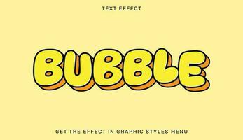 bulle texte effet dans 3d style vecteur