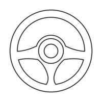 pilotage roue icône. voiture, auto vecteur ligne icône. voiture, machine, conduire symbole. linéaire style signe pour mobile concept et la toile conception. roue symbole illustration. pixel vecteur graphique - vecteur.