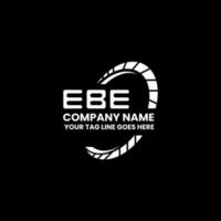 ebe lettre logo Créatif conception avec vecteur graphique, ebe Facile et moderne logo. ebe luxueux alphabet conception