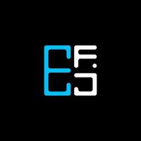 efj lettre logo Créatif conception avec vecteur graphique, efj Facile et moderne logo. efj luxueux alphabet conception