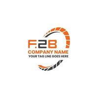 fzb lettre logo Créatif conception avec vecteur graphique, fzb Facile et moderne logo. fzb luxueux alphabet conception