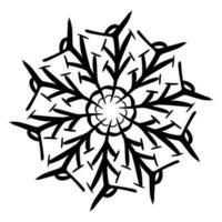 illustration de neige cristal forme conception vecteur