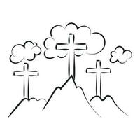 Christian symbole conception pour impression ou utilisation comme affiche, carte, prospectus, autocollant, tatouage ou t chemise vecteur