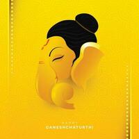 content ganesh chaturthi salutation Contexte modèle vecteur illustration