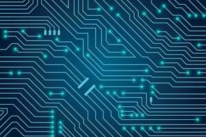 futuriste abstrait circuit planche électronique numérique lignes La technologie bannière, vecteur illustration