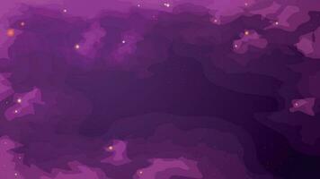 violet Couleur gaz des nuages dans Profond espace vecteur