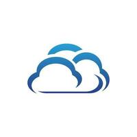 nuage icône logo vecteur modèle