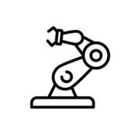 La technologie robotique signe symbole vecteur