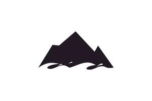 Montagne logo vecteur avec moderne et Créatif concept