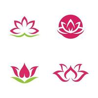 beauté lotus vecteur logo modèle