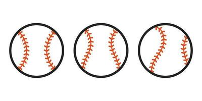 base-ball Balle icône vecteur symbole sport illustration dessin animé