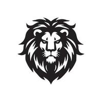 tête Lion crinière partie logo vecteur