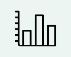 diagramme à bandes ligne icône. financier performance graphique linéaire symbole. affaires Les données marché économie la finance profit signe. vecteur graphique illustration clipart