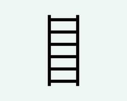 échelle pas étape escaliers escalier escalier montée ligne noir blanc silhouette signe symbole icône clipart graphique ouvrages d'art pictogramme illustration vecteur