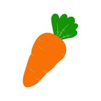 carotte icône est conçu simplement pour jardinage ou dessins en relation à végétaux, surtout carottes. vecteur