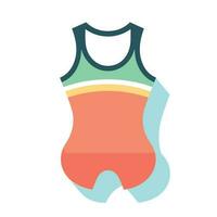 vecteur de une coloré aux femmes maillot de bain avec un orange, vert, et bleu Couleur schème