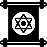 solide icône pour juif vecteur