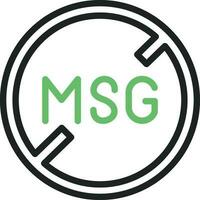 msg icône vecteur image. adapté pour mobile applications, la toile applications et impression médias.