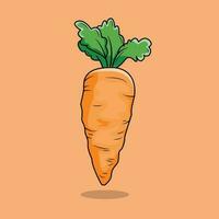 le illustration de carotte vecteur