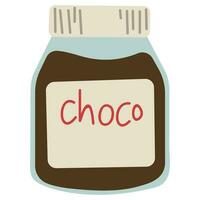 Chocolat célibataire sur une blanc Contexte vecteur illustration