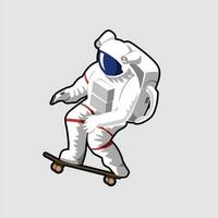 mignonne astronaute illustration dessins avec beaucoup modes dans extérieur espace vecteur