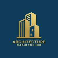 réel domaine, architecture, construction logo conception vecteur illustration
