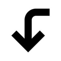 La Flèche icône vecteur symbole conception illustration