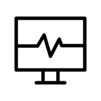 cardiogramme icône vecteur symbole conception illustration