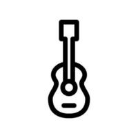 guitare icône vecteur symbole conception illustration