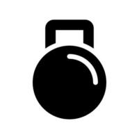 kettlebell icône vecteur symbole conception illustration