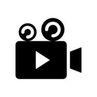vidéo caméra icône vecteur symbole conception illustration