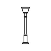 rue lumière vecteur icône. rue éclairage illustration signe. lampe de poche symbole. lampe logo.