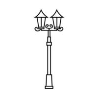 rue lumière vecteur icône. rue éclairage illustration signe. lampe de poche symbole. lampe logo.