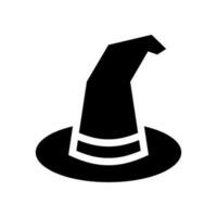 sorcière chapeau icône vecteur symbole conception illustration