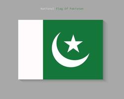 drapeau national de la conception de vecteur pakistan