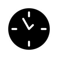 l'horloge icône vecteur symbole conception illustration