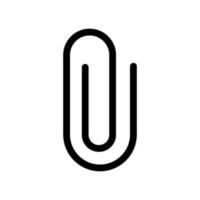 agrafe icône vecteur symbole conception illustration