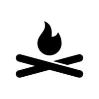 feu icône vecteur symbole conception illustration