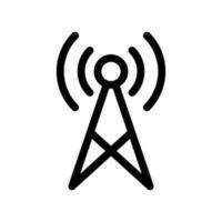 la tour antenne icône vecteur symbole conception illustration