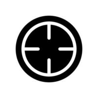 réticule icône vecteur symbole conception illustration