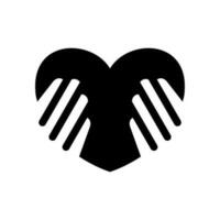 charité icône vecteur symbole conception illustration