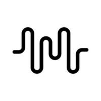 onde sonore icône vecteur symbole conception illustration